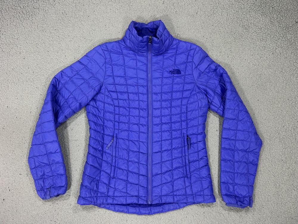 The North Face Jacket Womens Small Purple ThermoBall Quilted Puffer Lightweight